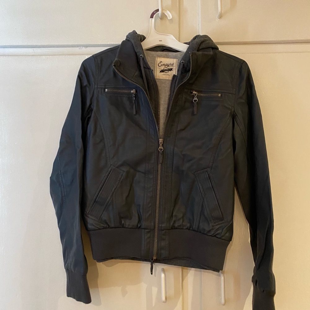 grey jacket